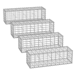 Gabionas 100x30x30 cm, Sidabrinė