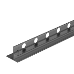 Pakabinamas Bėgelis Stiklui Kairėje 170 Cm Gun Metal