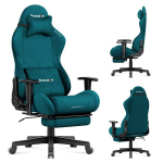 Huzaro Force 5.7 Teal žaidimų kėdė su kojų atrama &ndash; turkio spalva, ergonominė