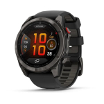 I&scaron;manusis laikrodis Garmin fēnix&reg; 8 Pro &ndash; 51 mm AMOLED Sapphire Carbon grey DLC titanium with Black/pebble grey silicone band