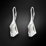 Sidabriniai auskarai moterims DiamondSky &bdquo;Hyperborea&ldquo; su Swarovski kristalais