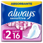 Higieniniai paketai ALWAYS Sensitive Super Plus, S2, 16 vnt.