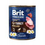 Brit Premium by Nature Turkey with Liver konservai &scaron;unims 800g