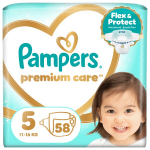 Pampers Premium Care Tape Sauskelnės, 5 Dydis, 58 vnt.