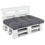 Padėklo sėdimoji pagalvė PATIO Termi H024-07PB pilkas poliesteris 120x80