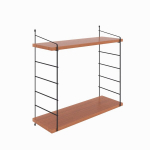 Pakabinama lentyna Kalune Design Armoni 2, juoda/ruda