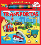 Spalvinimo knygelė Spalviname be dažų. Transportas