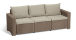 Trivietė sodo sofa California 3 Seater Sofa, smėlio spalvos