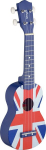 Soprano ukulėlė + dėklas Stagg US UK-FLAG