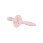 Silikoninis dantų &scaron;epetėlis su kramtuku ir skydeliu Canpol Babies, 51/500, pink