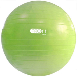 Gimnastikos kamuolys su pompa Profit DK 2102, 65cm, žalias