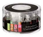 Namų aromaterapijos rinkinys, žvakidė aliejui + kvepalų ekstraktai, 12x10 ml