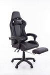Žaidimų kėdė su pakoju Happy Game 7911, juoda