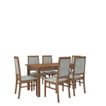 Valgomojo komplektas ADRK Furniture Rodos 25, &scaron;viesiai rudas