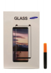 LCD apsauginis stikliukas M1 5D UV Glue Samsung G965 S9 Plus lenktas skaidrus