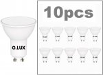 LED lemputės G.LUX GR-LED-GU10-PA9-8W 3000K - 10 vnt. pakuotė