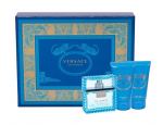 Kosmetikos rinkinys Versace Man Eau Fraiche: tualetinis vanduo EDT, 50 ml + du&scaron;o želė, 50 ml+ balzamas po skutimosi, 50 ml
