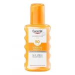Apsauginis kremas nuo saulės Eucerin Sun Spray Transparent SPF50, 200 ml