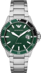 Vyri&scaron;kas laikrodis Emporio Armani AR11338 - Mario, sidabrinis/žalias