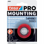 Tesa dvipusė montavimo juosta 19mm x 1.5m, stipri, permatoma