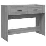 Konsolinis staliukas vidaXL, Apdirbta mediena, 100x39x75cm, pilka ąžuolo spalva