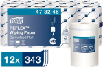 Tork Advanced Reflex 473246 M3 popieriniai valytuvai, 1 rulonas, balti