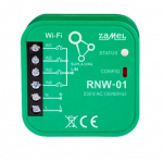 Supla - Siųstuvas, 4 įėjimų sąsaja, galinė dėžutė Wi-Fi RNW-01