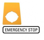 Eaton M22-xzk-gb99 geltona "emergency Stop" etiketė