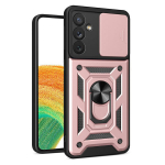 Hybrid Armor Camshield skirtas Samsung Galaxy A34 5G, rožinė