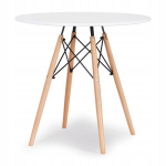 Stalas ModernHome, baltas/rudas