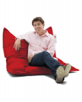 Sėdmai&scaron;is Cushion Pouf, raudonas