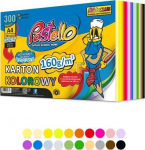 Spalvotas A4 popierius, 300 lapų, 160g/m&sup2;, 20 spalvų