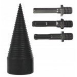 Grąžtas medienos skaldymui 45mm + 3 adapteriai
