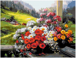 Tapyba pagal skaičius Puok&scaron;tė 40x50 cm
