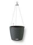 Pakabinamas vazonas Lechuza Nido Cottage 28 cm, pilkas, Ampel Lechuza Nido Cottage 28 graniithall
