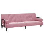 Sofa-lova su porankiais vidaXL, rožinė