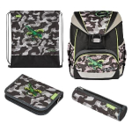 Mokyklinė kuprinė Herlitz Ultralight Plus Camo Dragon, 15 l