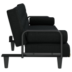 Sofa-lova su porankiais vidaXL, juoda, Juoda