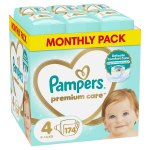 Sauskelnės Pampers Premium Care Monthly Pack, 4 dydis, 9-14 kg, 174 vnt.