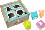 Medinės kaladėlės su dežute Martinex Wooden Sorting Box