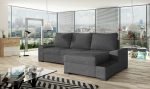 De&scaron;ininė kampinė sofa Negro, pilka