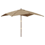 Sodo skėtis nuo saulės vidaXL 300x300x273cm, rudas
