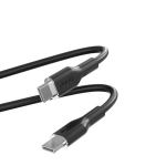 Lankstus PURO ICON kabelis - USB-C į USB-C 1,5 m (Juodas)