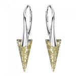 Sidabriniai auskarai su Swarovski kristalais DiamondSky Spike II (Gold Patina) DS02A536