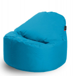 Sėdmai&scaron;is &bdquo;Qubo Cuddly 80&ldquo; bangų mėlyna POP FIT dirbtinė oda, modernus, 80x80x80 cm