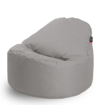 Sėdmai&scaron;is Qubo Cuddly 80 Pebble &ndash; modernus pilkas poliesteris, draugi&scaron;kas žaidėjams