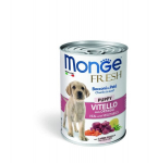 Monge Fresh Wet jauniems &scaron;uniukams su ver&scaron;iena ir daržovėmis, 400 g