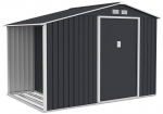 Sodo namukas su malkine Madison, 9x6, Cold Grey