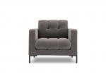 Fotelis Cosmopolitan Design Bali 1S-V, pilkas/juodas