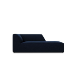 Aksominė de&scaron;ininė sofa Micadoni Ruby, mėlyna
